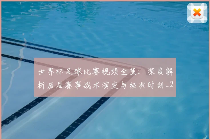 世界杯足球比赛视频全集:深度解析历届赛事战术演变与经典时刻_20260609201336